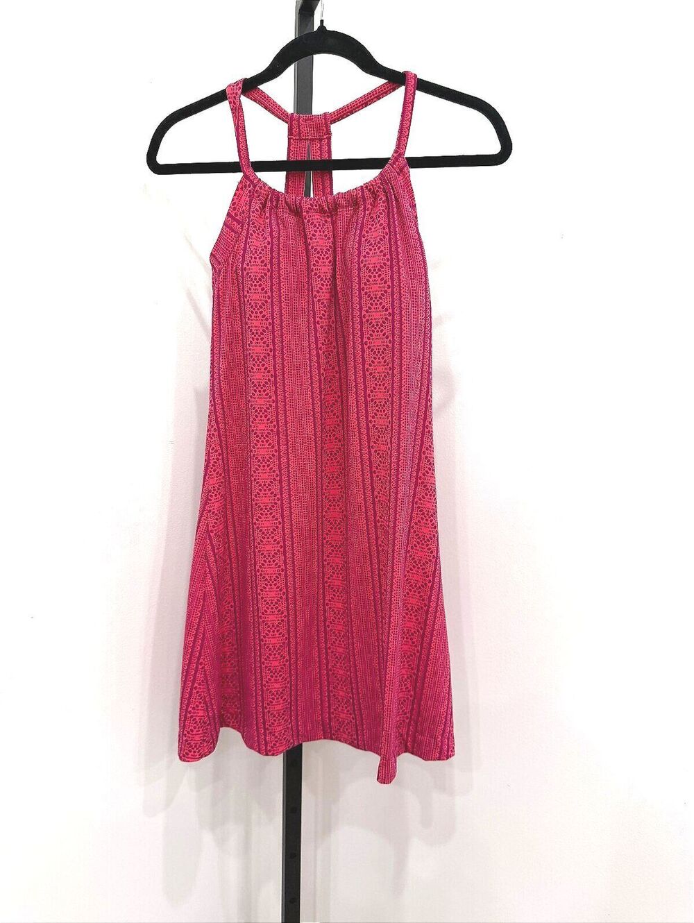 prAna Women's Pink Patterned Sleeveless Dress Size Small